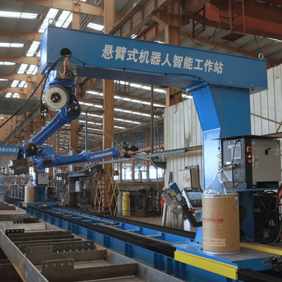 7-Axis Cantilever Welding Robot with linear ground rail extension