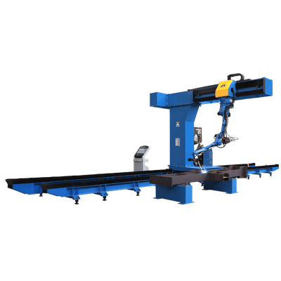 Cantilever Welding Robot 3D vision laser seam tracking in action