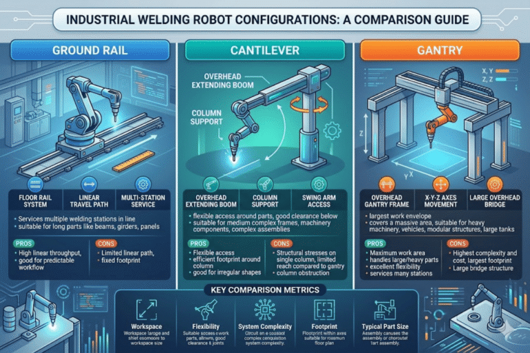 Ground Rail vs Cantilever vs Gantry Welding Robot