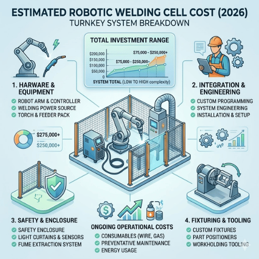How Much Does a Robotic Welding Cell Cost in 2026