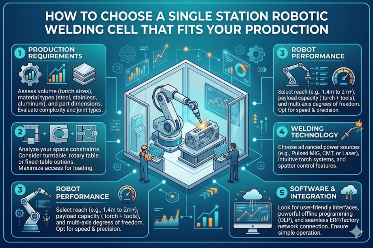 How to Choose a Single Station Robotic Welding Cell That Fits Your Production