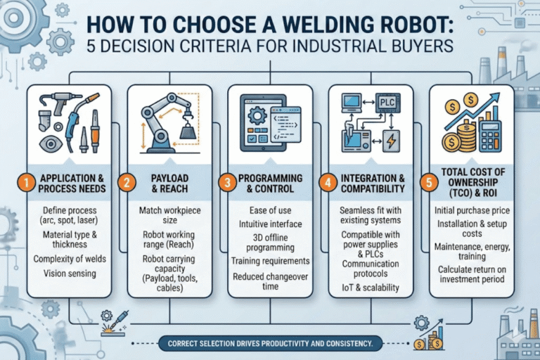 Cómo elegir un robot de soldadura 5 criterios de decisión para compradores industriales