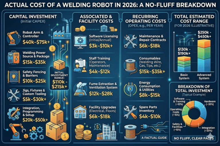 ¿cuánto cuesta realmente un robot de soldadura en 2026? Un desglose sin complicaciones