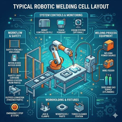 What Goes Into a Robotic Welding Cell Layout
