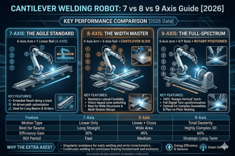Cantilever Welding Robot: 7 vs 8 vs 9 Axis Guide [2026]