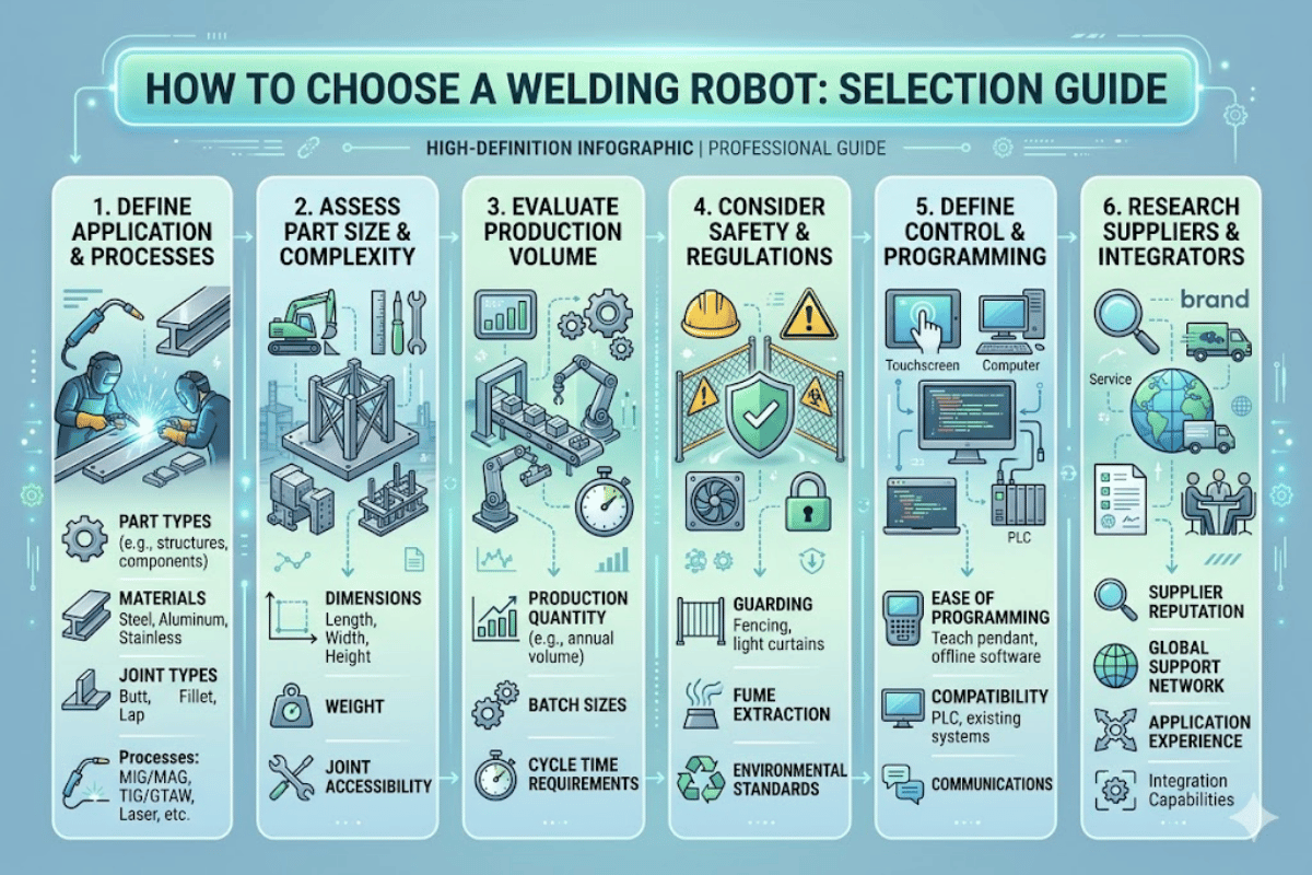 Cómo elegir una guía de selección de robots de soldadura