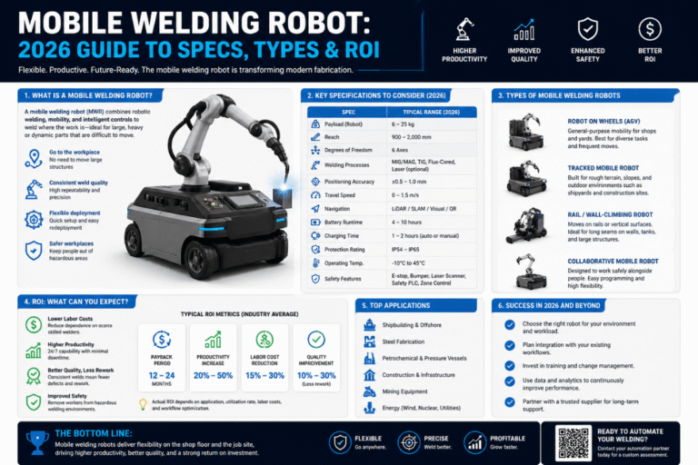 Mobile Welding Robot 2026 Guide to Specs, Types & ROI