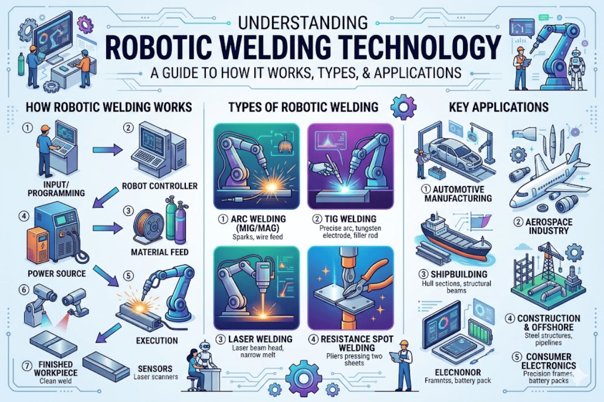 Robotic Welding Technology How It Works, Types & Applications