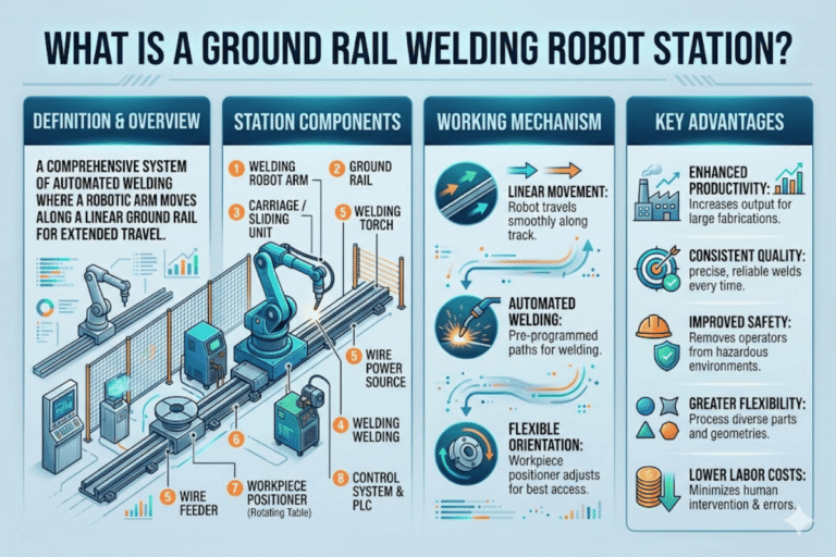 What Is a Ground Rail Welding Robot Station