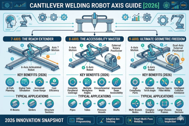Cantilever Welding Robot: 7 vs 8 vs 9 Axis Guide [2026]