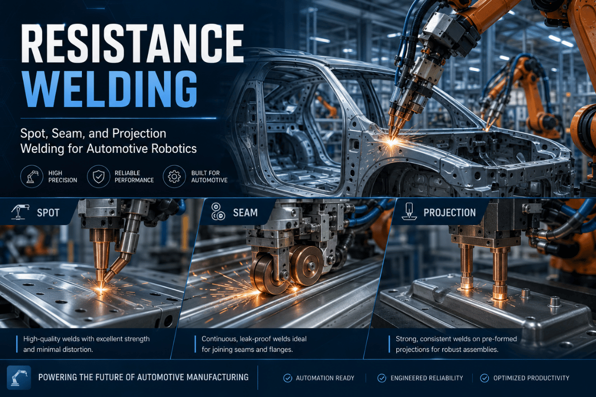Resistance Welding: Spot, Seam, and Projection Welding for Automotive Robotics