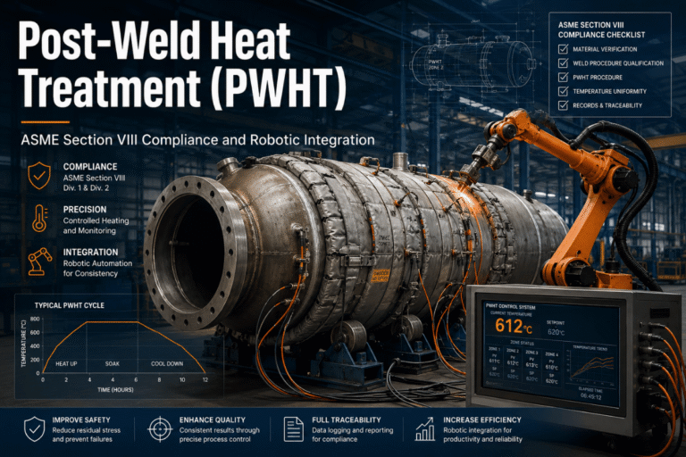 Послесварная термообработка (PWHT): соответствие требованиям раздела VIII ASME и роботизированная интеграция