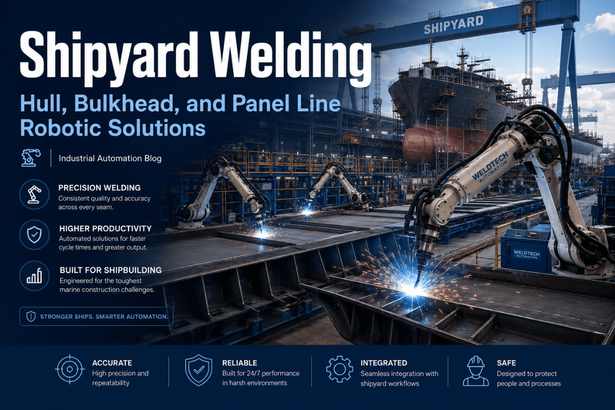 Shipyard Welding: Hull, Bulkhead, and Panel Line Robotic Solutions