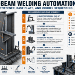 H-Beam Welding Automation: Stiffener, Base Plate, and Corbel Sequencing