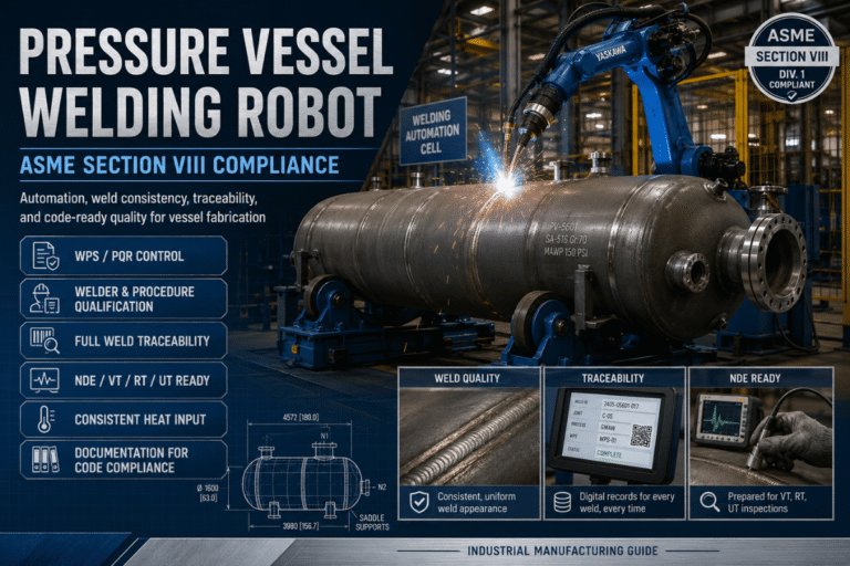 Pressure Vessel Welding Robot: ASME Section VIII Compliance