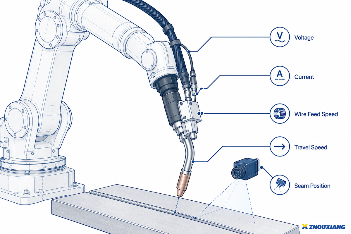 What a Welding Digital Twin Actually Monitors — Zhouxiang