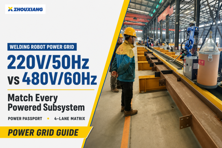 Welding robot voltage frequency compatibility for 220V/50Hz and 480V/60Hz